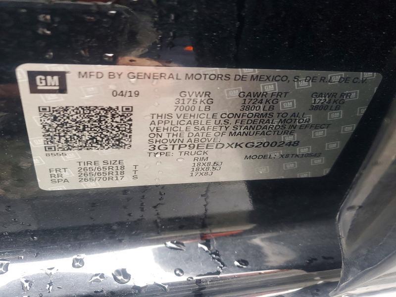 2019 GMC Sierra K1500 AT4