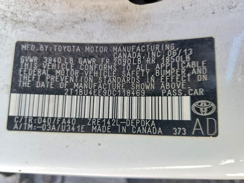 2013 Toyota Corolla Base