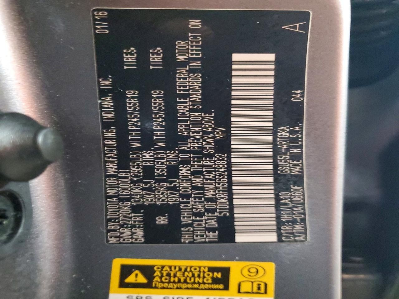 2016 Toyota Highlander Limited