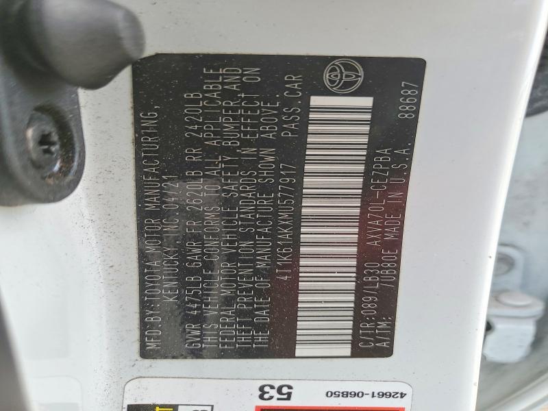 2021 Toyota Camry xse