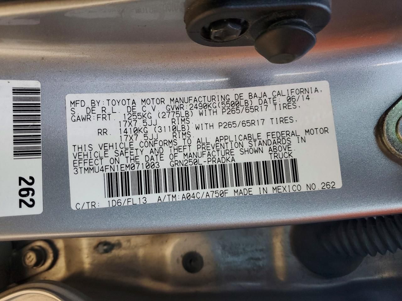 2014 Toyota Tacoma Double cab Long bed