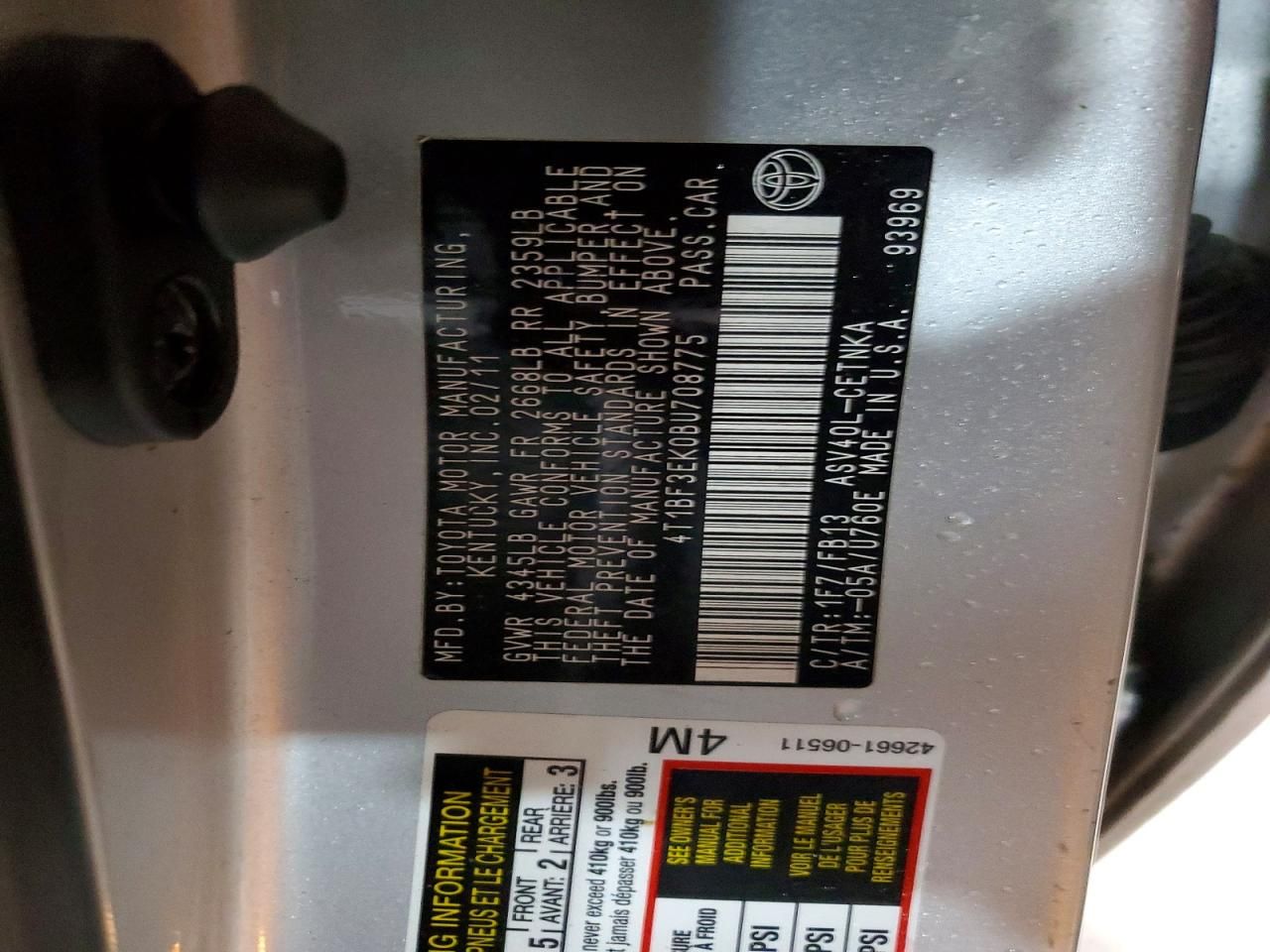 2011 Toyota Camry Base