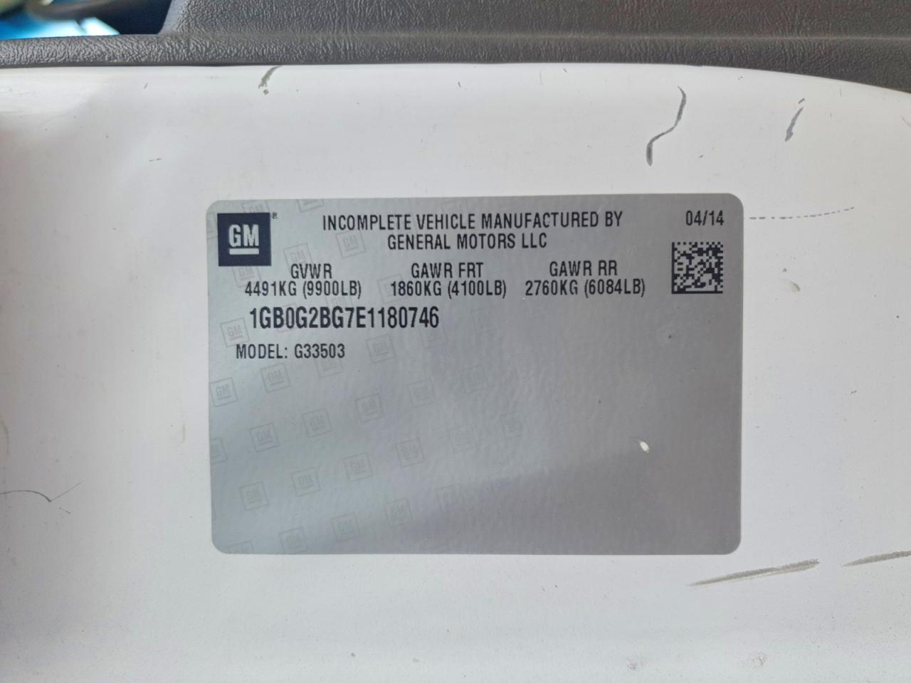2014 Chev CUT/RV CUT V 3500 (N
