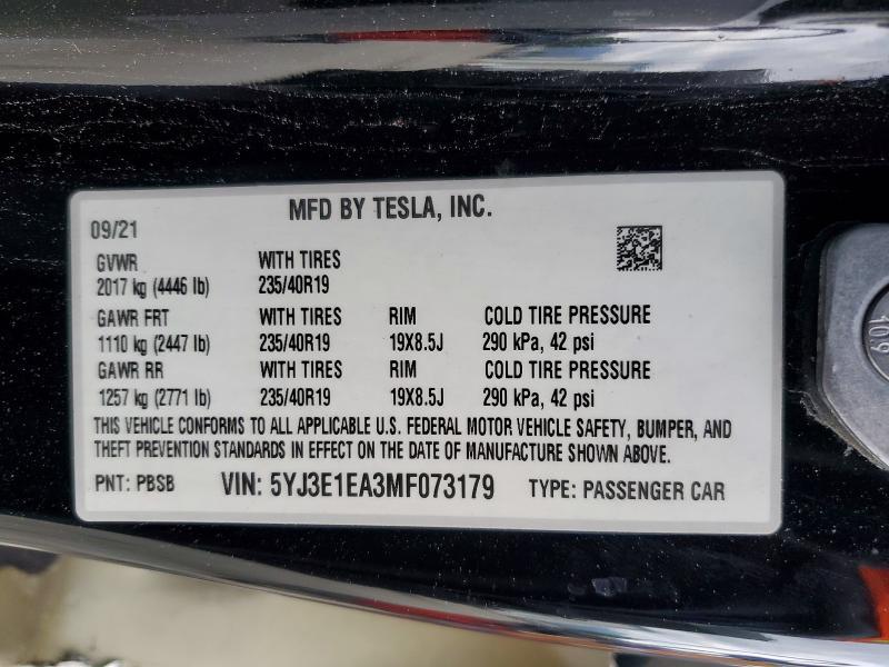 2021 Tesla Model 3