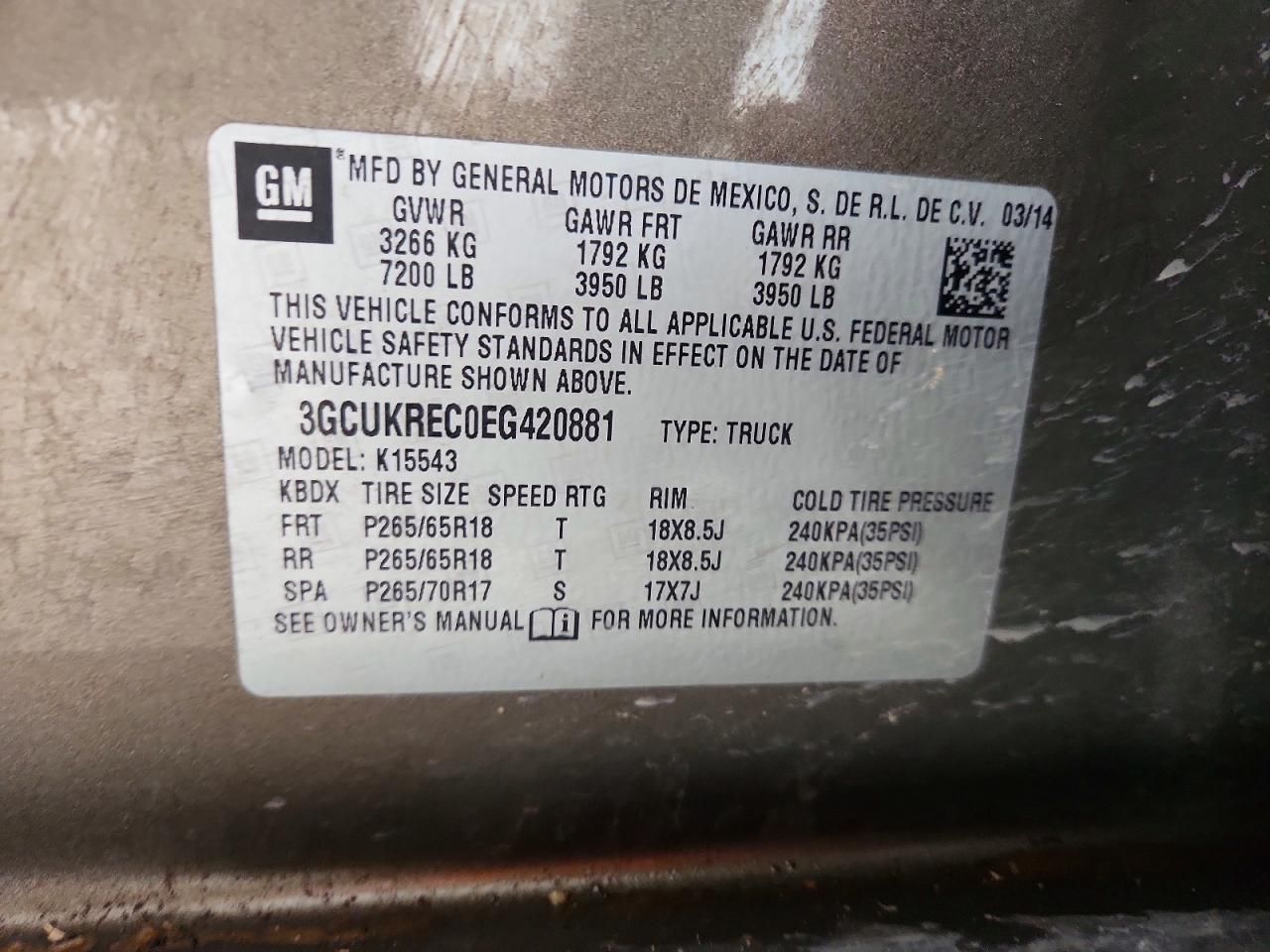 2014 Chevrolet Silverado K1500 lt