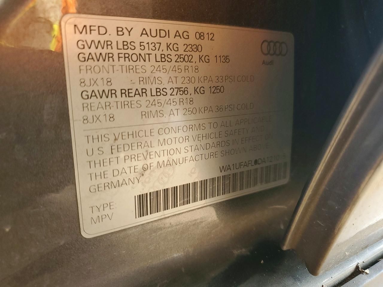 2013 Audi A4 Allroad Premium Plus