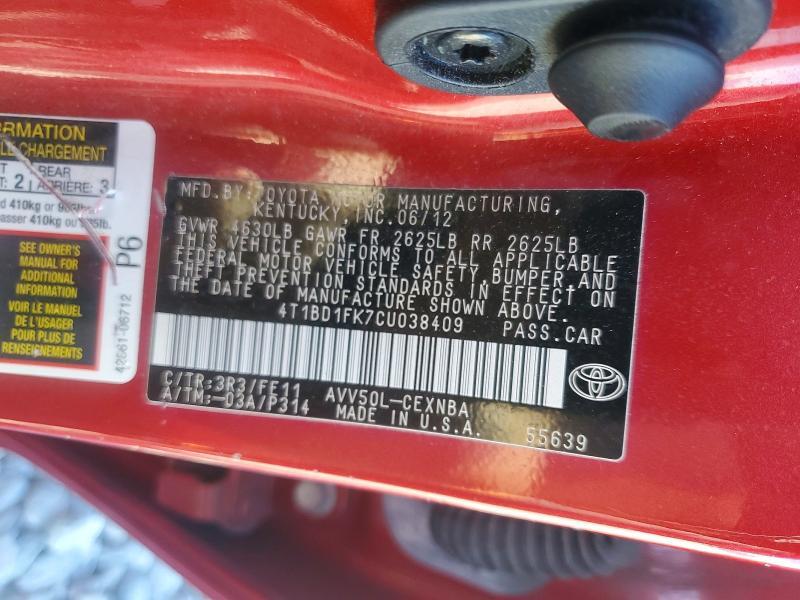 2012 Toyota Camry Hybrid