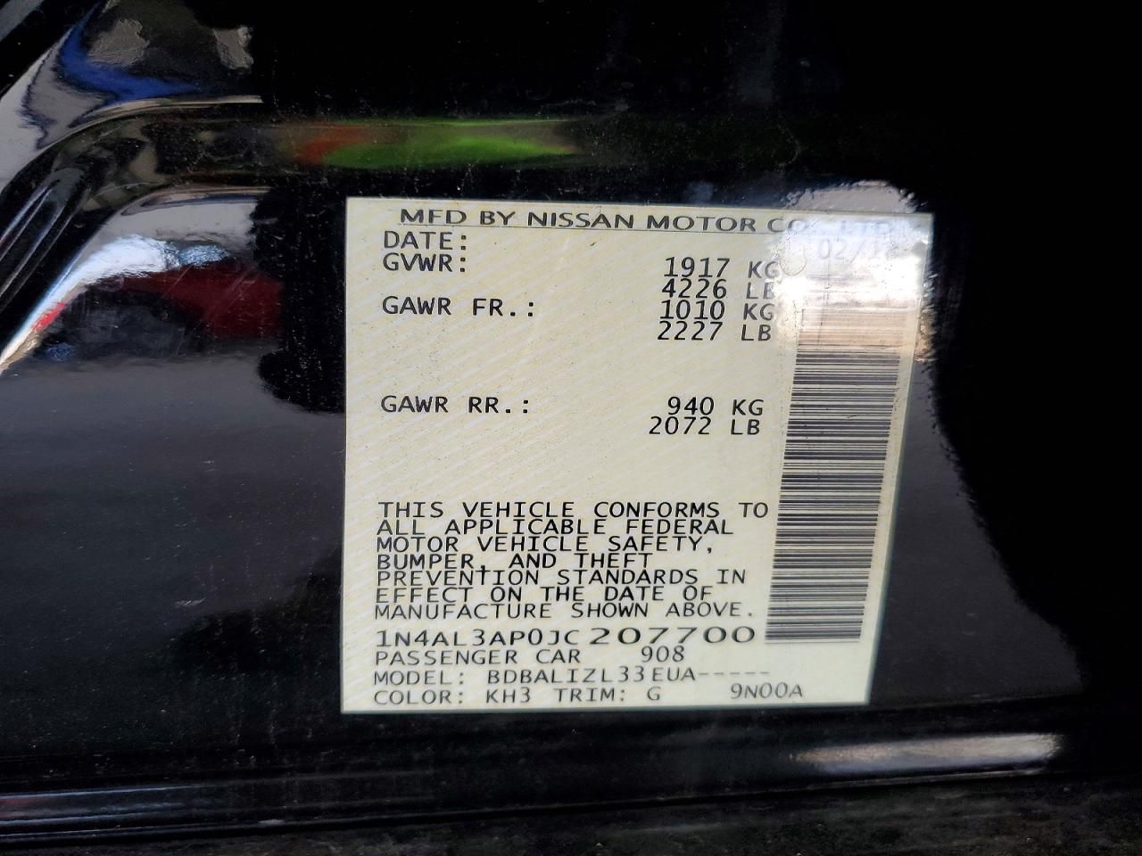 2018 Nissan Altima 2.5