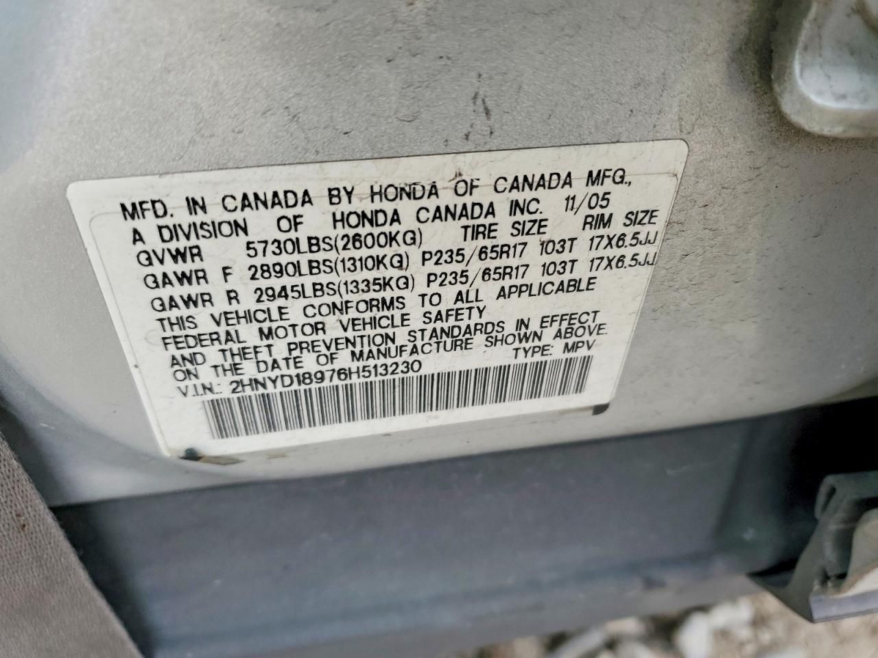 2006 Acura Mdx Touring