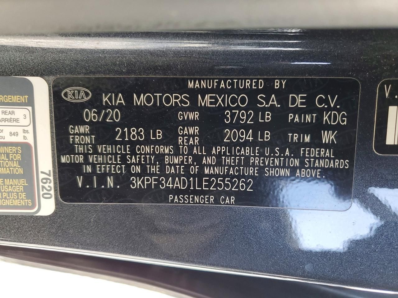 2020 KIA Forte gt Line