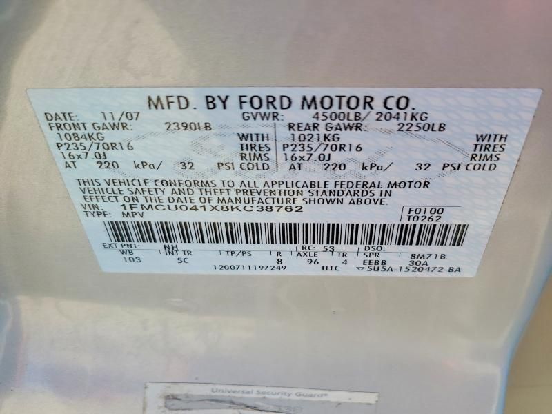 2008 Ford Escape Limited