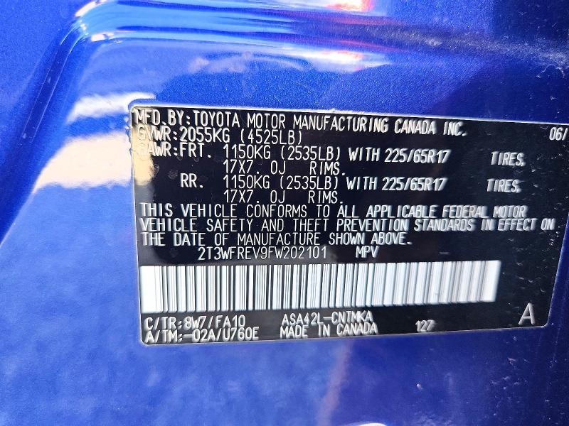 2015 Toyota Rav4 xle