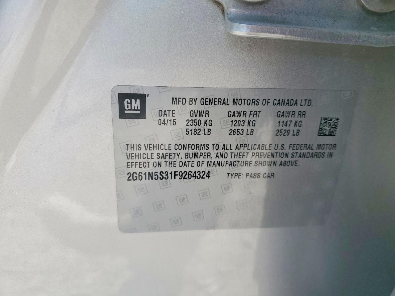 2015 Cadillac Xts Luxury Collection