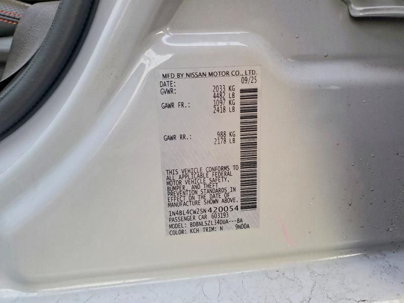 2025 Nissan Altima sr