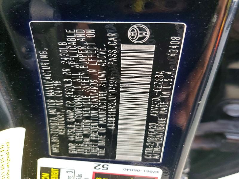 2018 Toyota Camry se