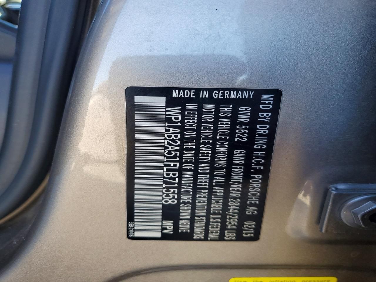 2015 Porsche Macan s