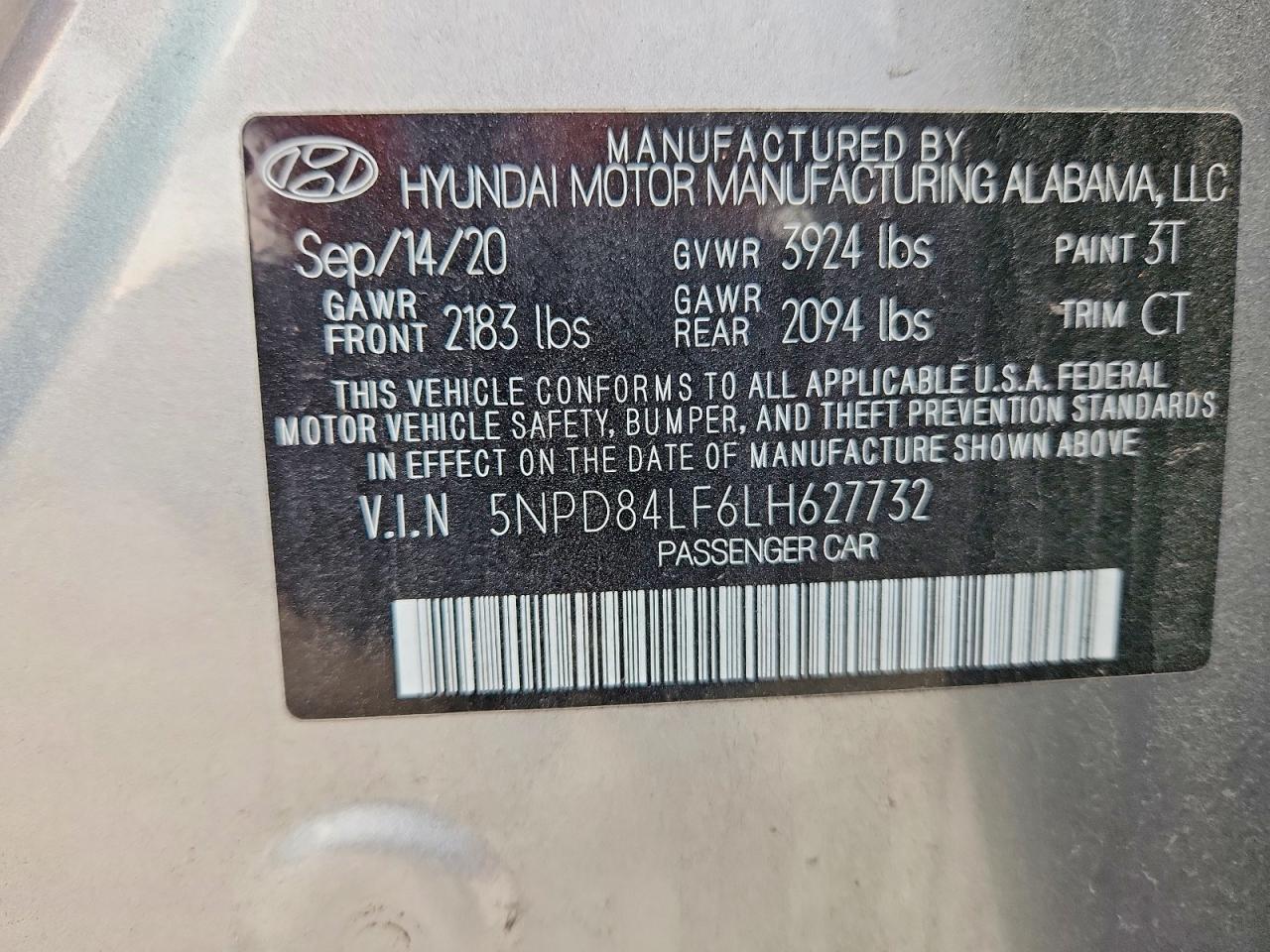 2020 Hyundai Elantra sel