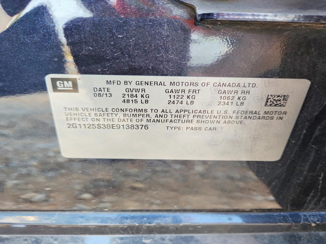 2014 Chevrolet Impala lt
