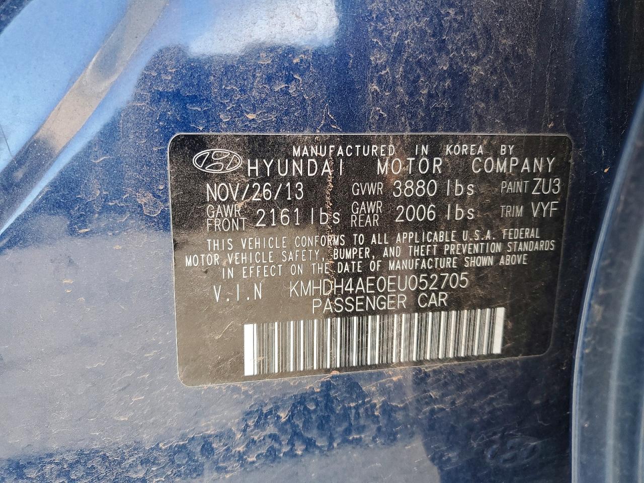 2014 Hyundai Elantra se