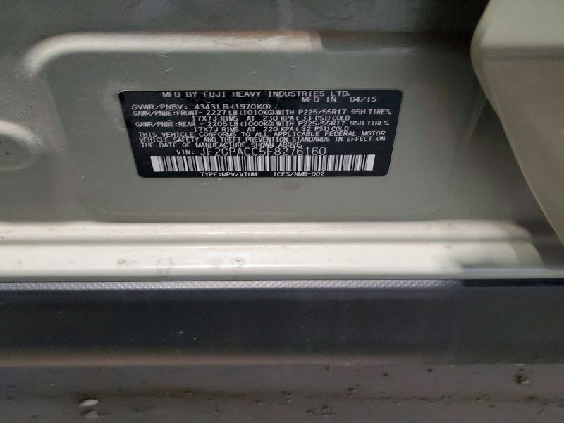 2015 Subaru Xv Crosstrek 2.0 Premium