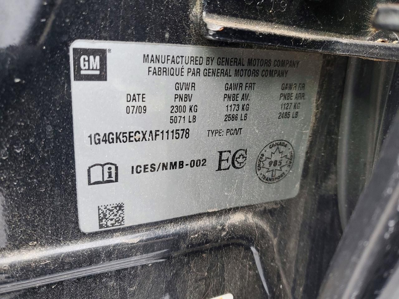 2010 Buick Allure/lacrosse cxl