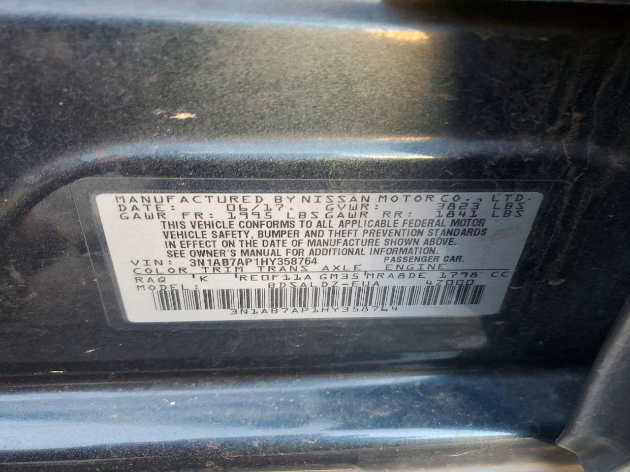 2017 Nissan Sentra s