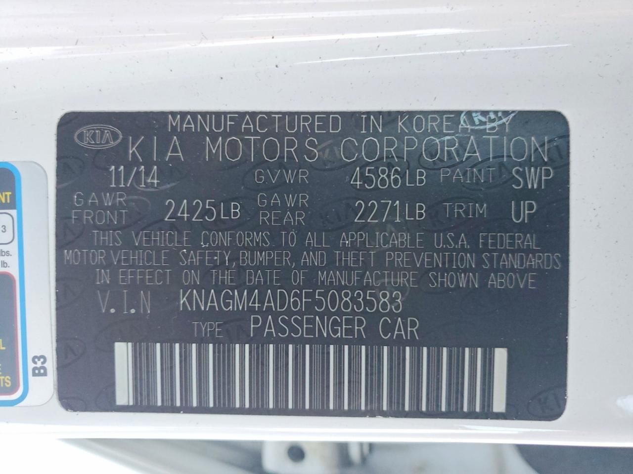 2015 KIA Optima Hybrid