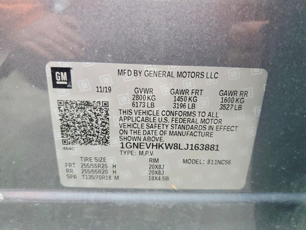 2020 Chevrolet Traverse lt