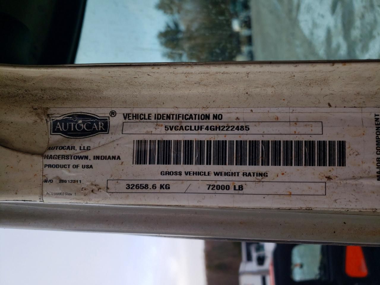 2016 Autocar Llc 2016 Autocar Xpeditor Refuse Truck