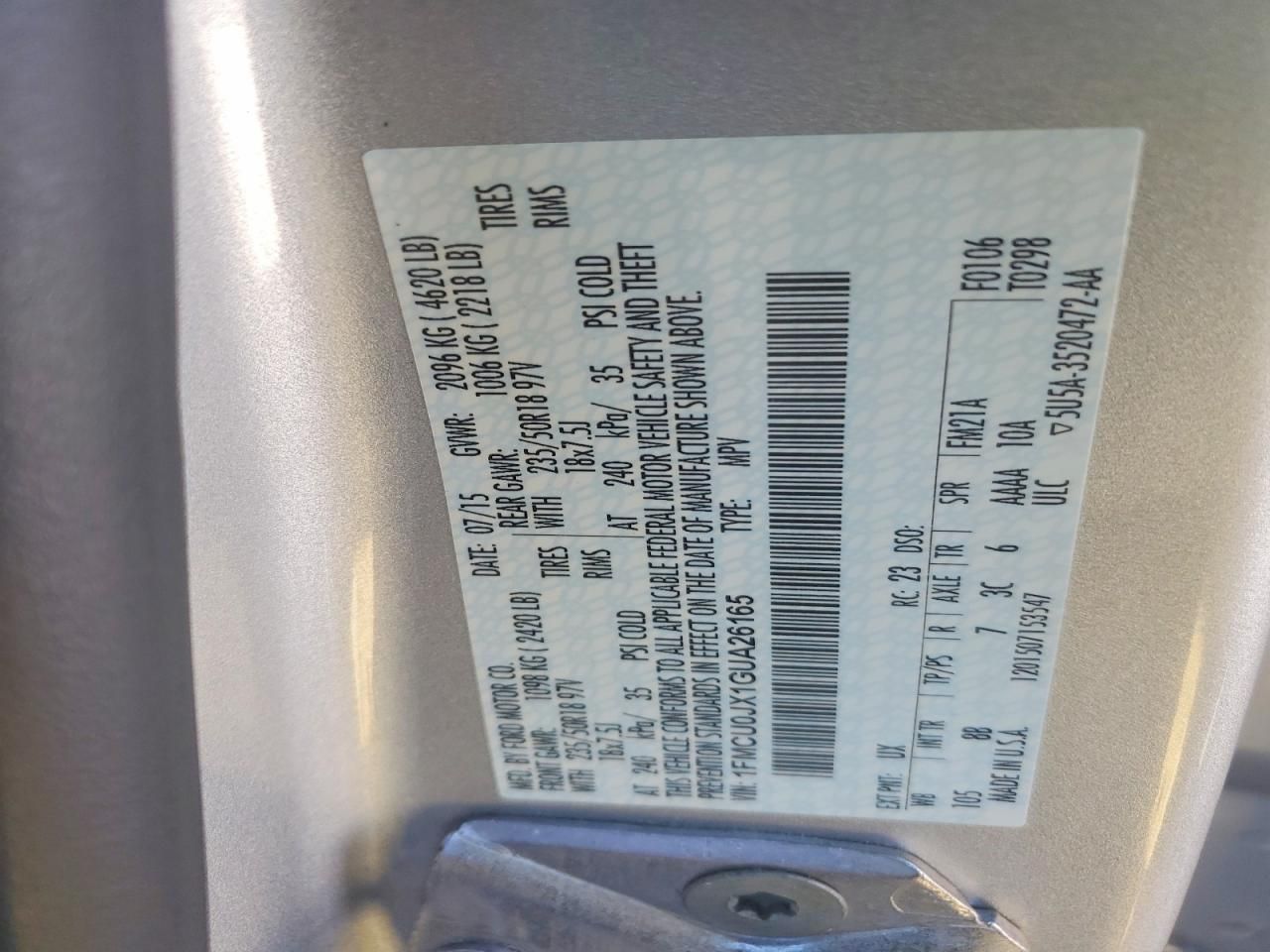 2016 Ford Escape Titanium