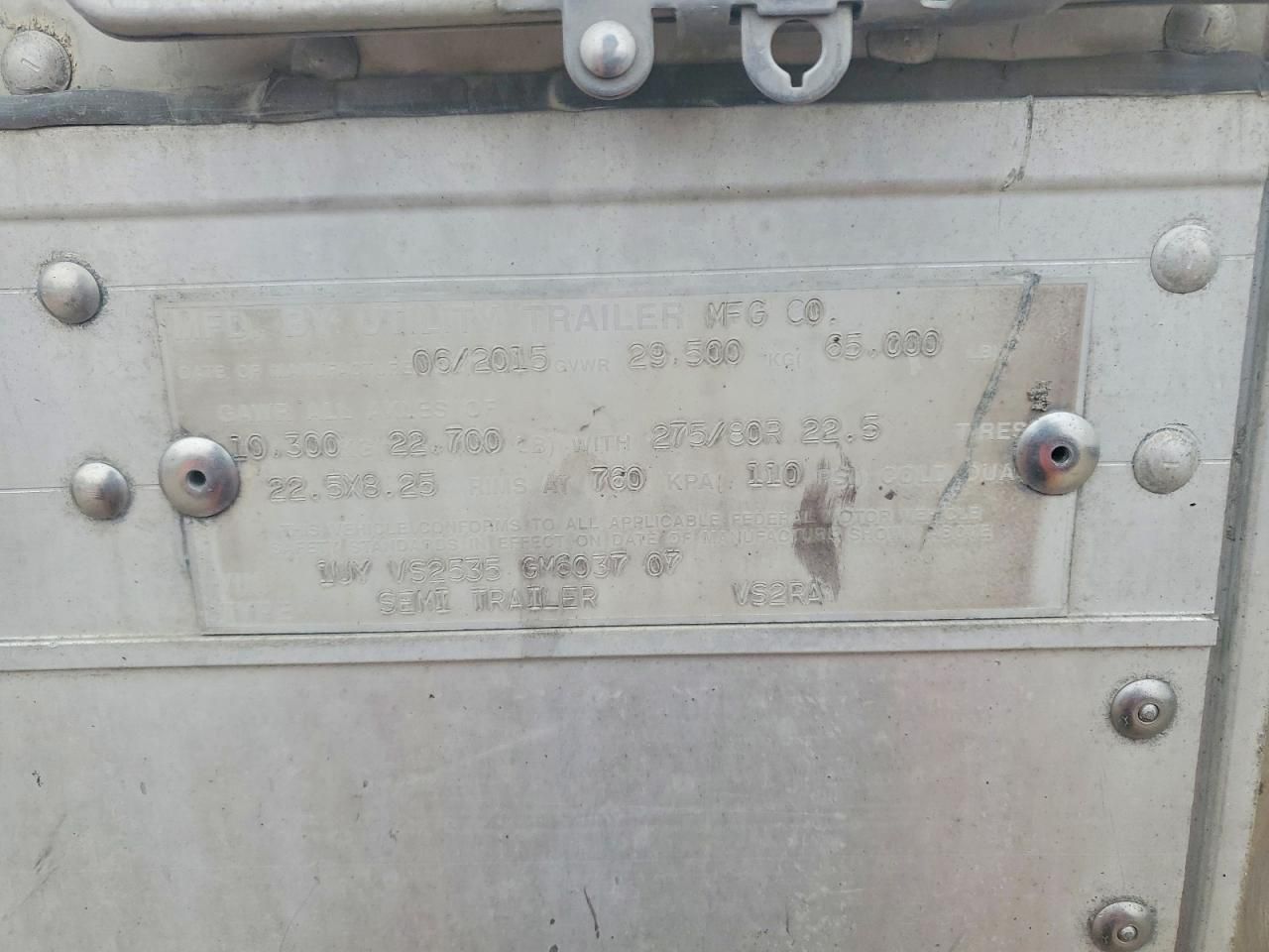 2015 Utility 2015 Util V2SRA