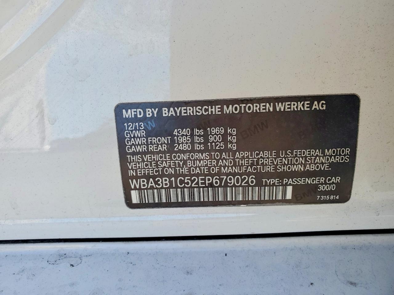 2014 BMW 320 i