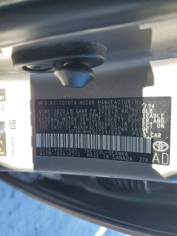 2014 Toyota Corolla l