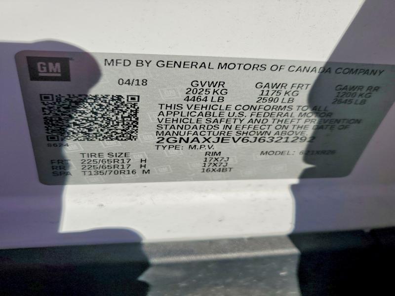 2018 Chevrolet Equinox lt