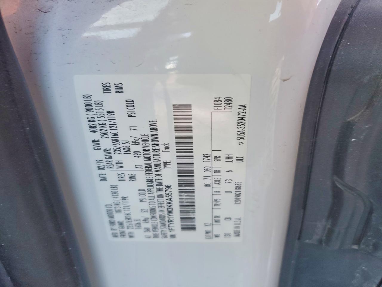 2019 Ford Transit T-250