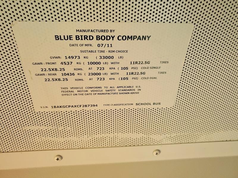 2012 Blub School Bus-school bus