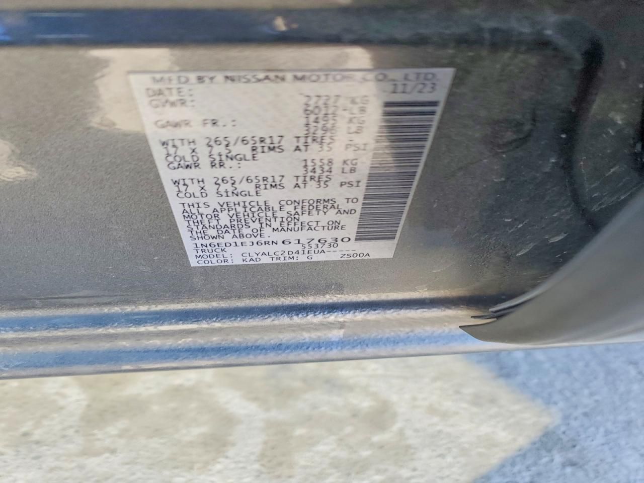 2024 Nissan Frontier s