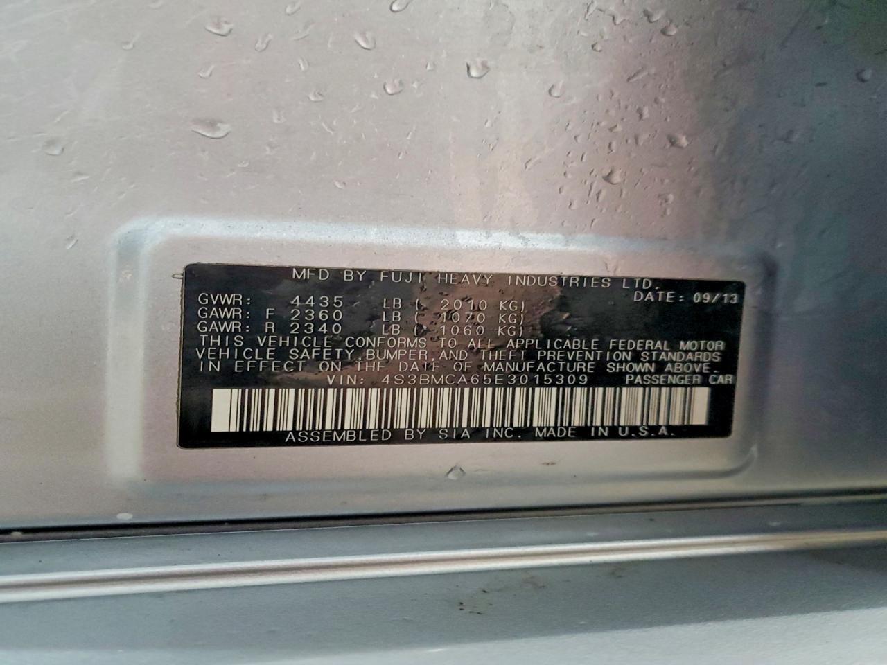 2014 Subaru Legacy 2.5i