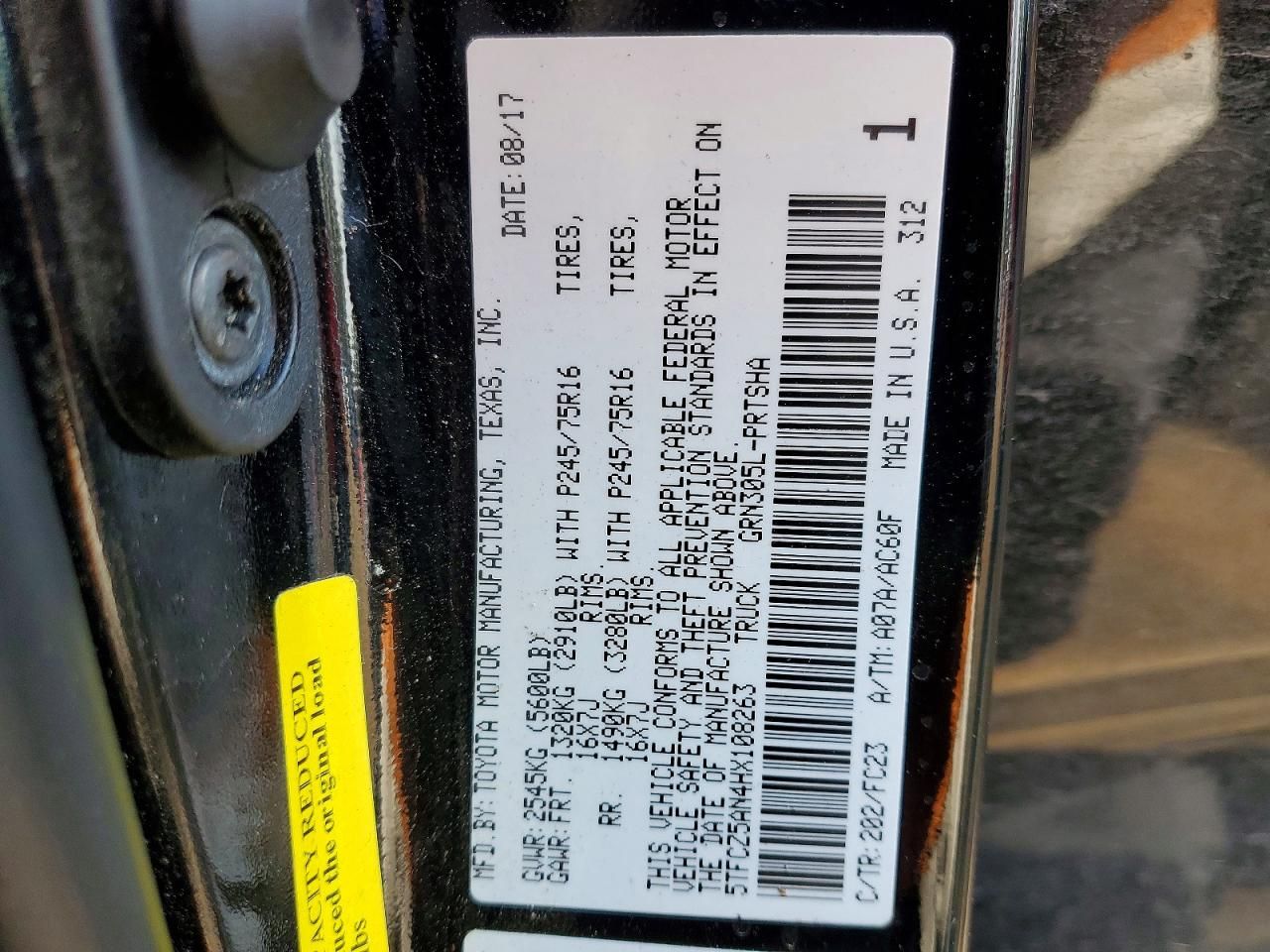 2017 Toyota Tacoma Double cab