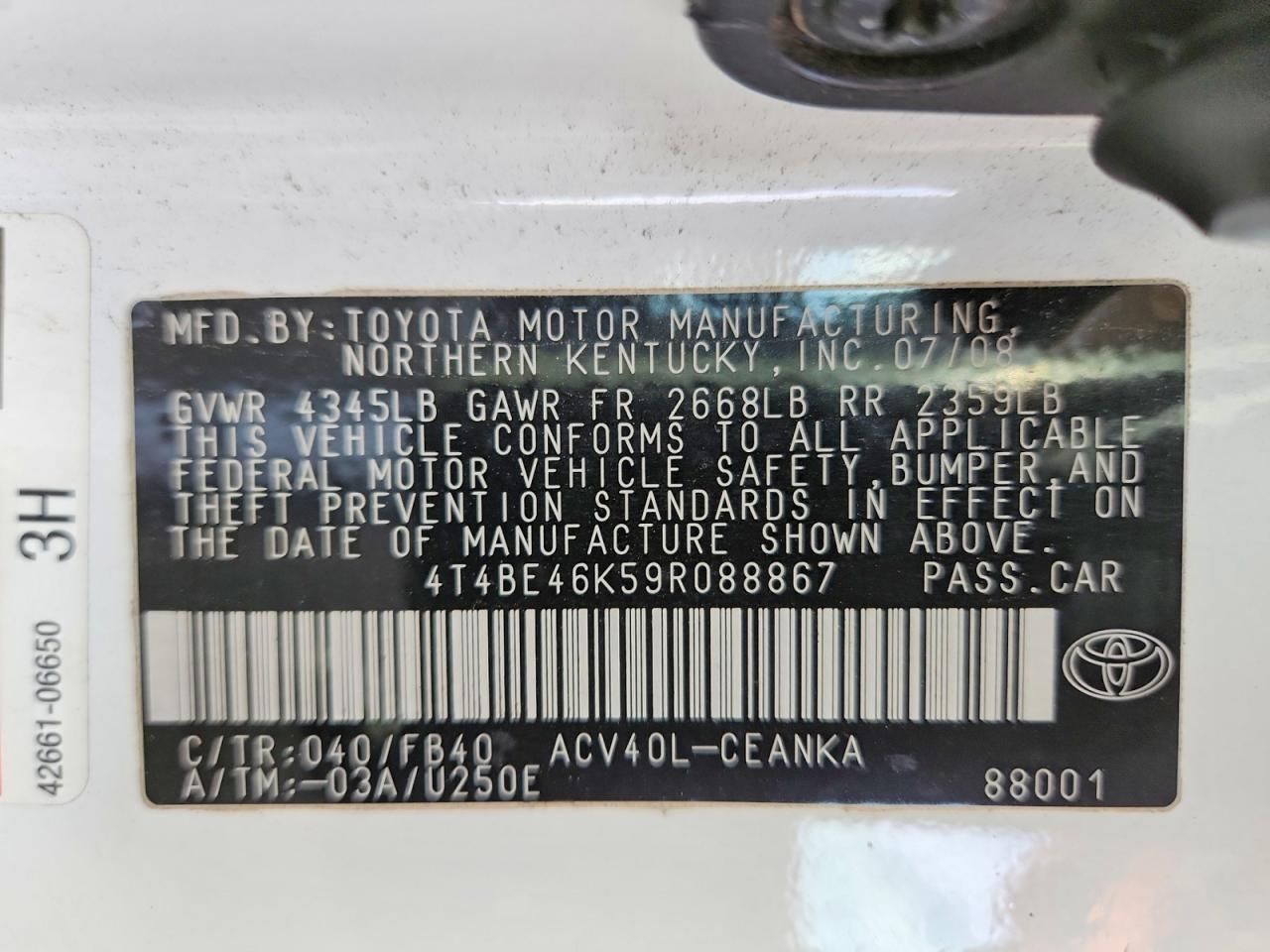 2009 Toyota Camry Automatic