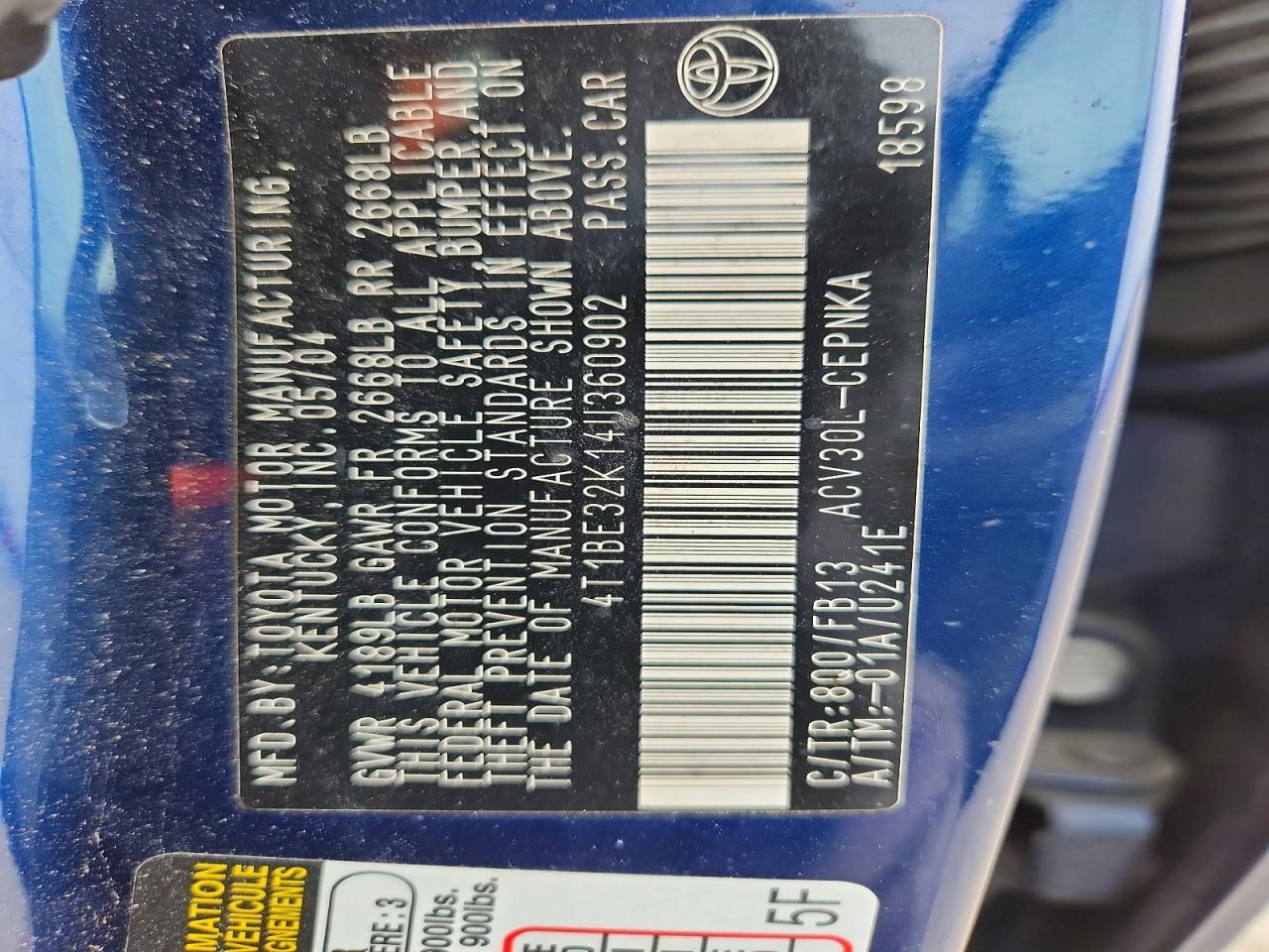 2004 Toyota Camry le