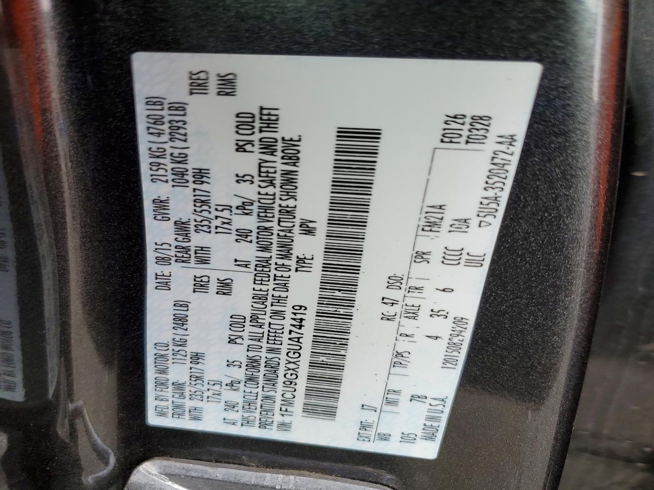 2016 Ford Escape se