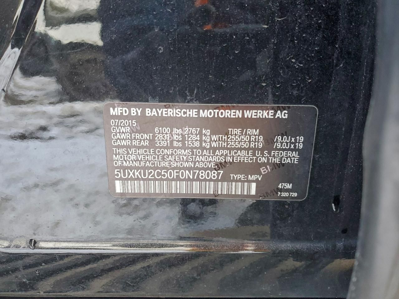 2015 BMW X6 Xdrive35i