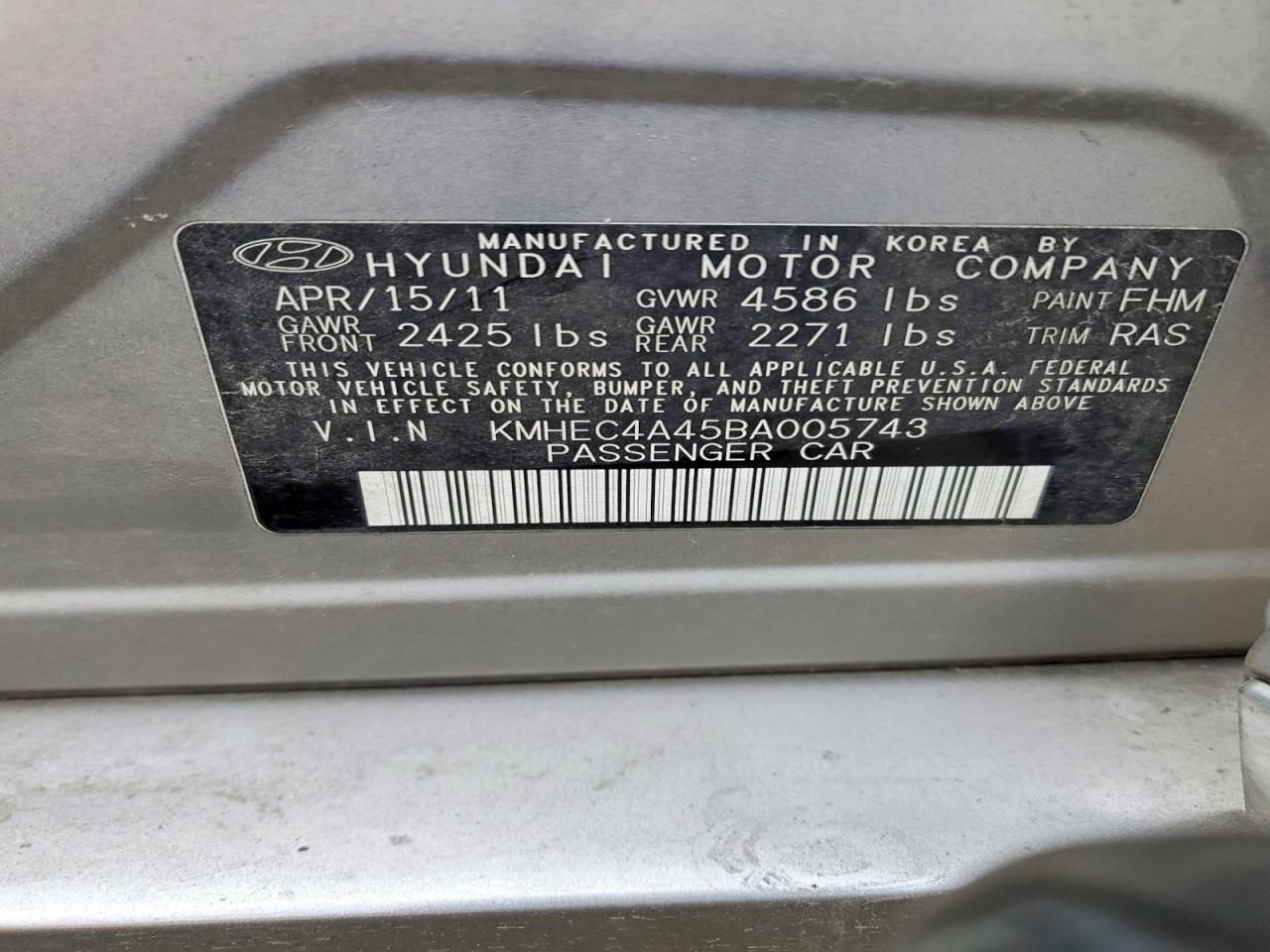 2011 Hyundai Sonata Hybrid