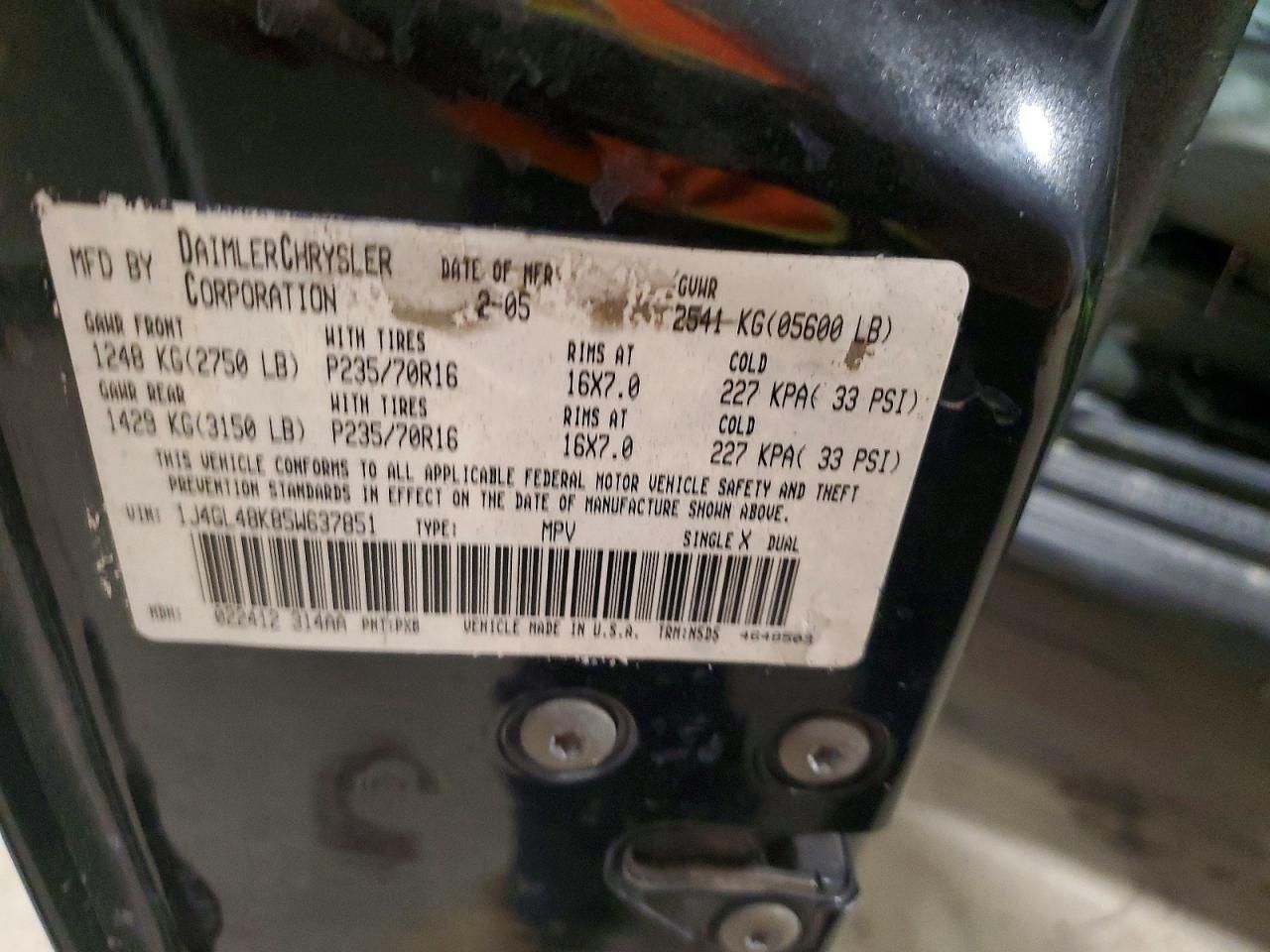 2005 Jeep Liberty Sport