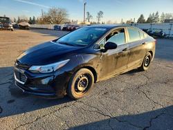 Chevrolet salvage cars for sale: 2017 Chevrolet Cruze lt