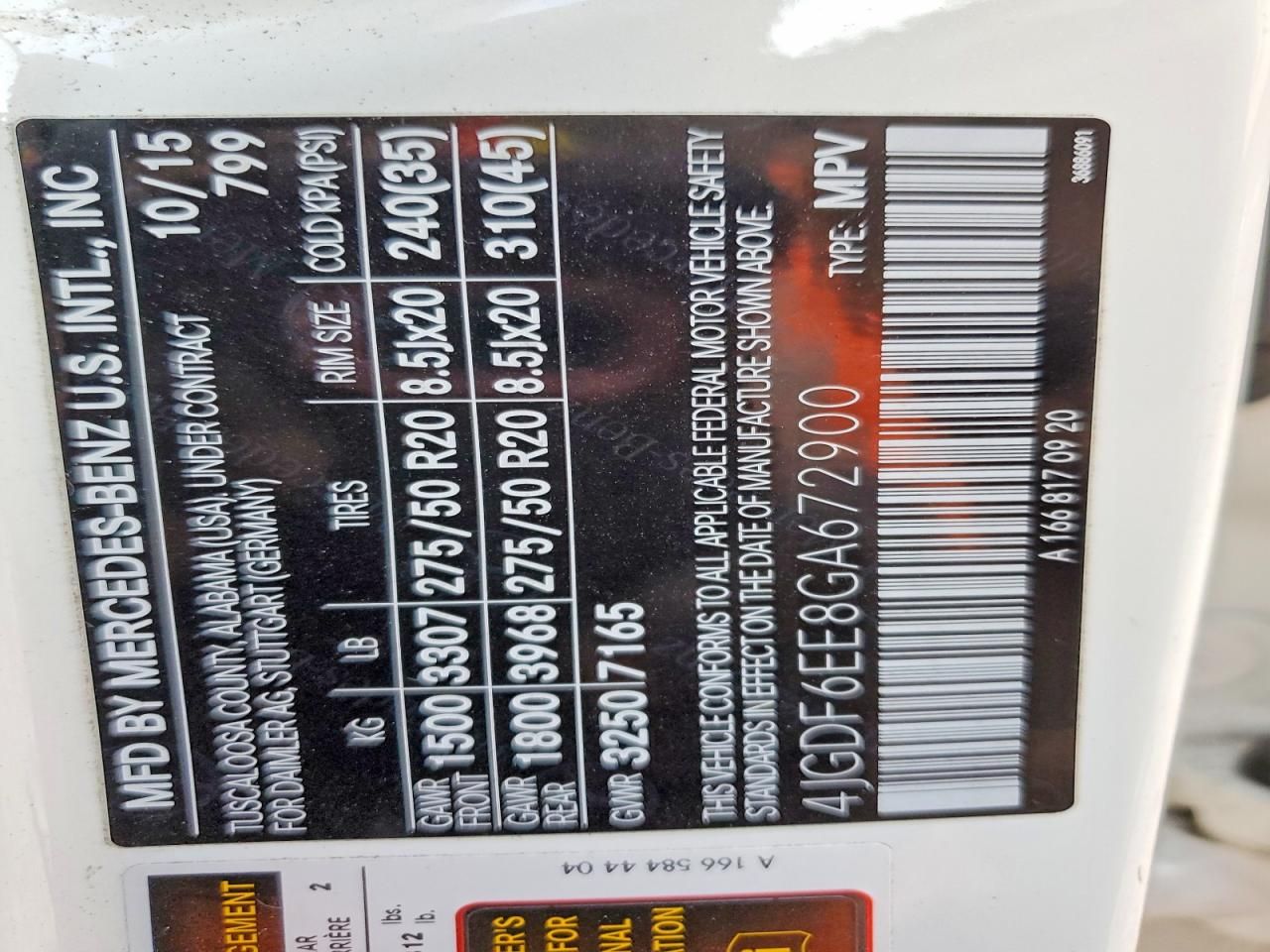 2016 Mercedes-Benz Gl 450 4matic