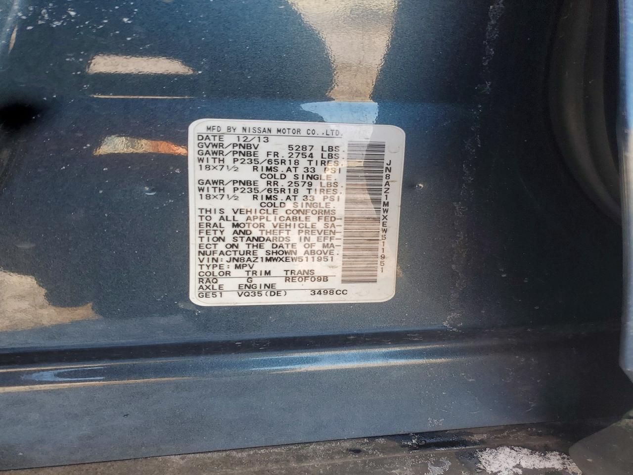 2014 Nissan Murano s