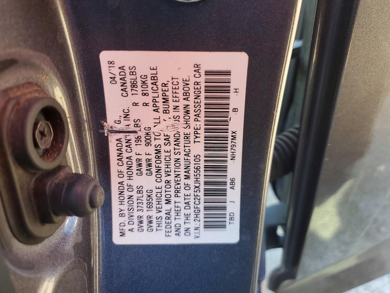 2018 Honda Civic lx