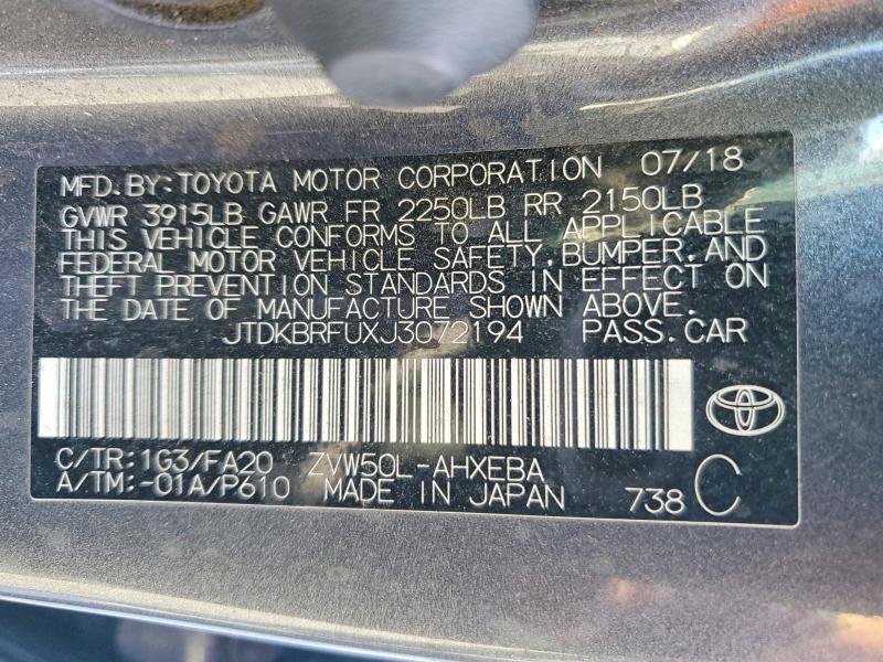 2018 Toyota Prius two